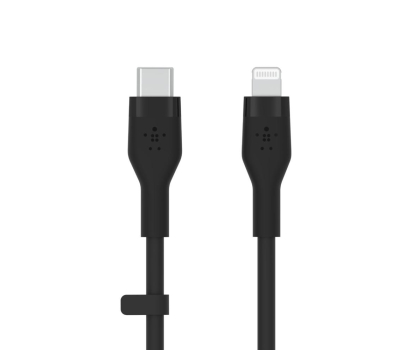 Kabel Belkin USB-C - Lightning Silicone 3m Black
